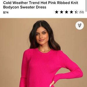 Lulu’s bodycon sweater dress